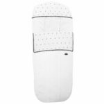 3246 Sacos de Silla Leslie Piqué Jaretas Blanco Puntilla y Topitos Negro