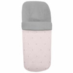 3221 Sacos de Silla Cris Piqué Rosa Bordado Estrellas Gris