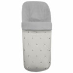 3264 Sacos de Silla Mel Polipiel Crudo Bordado Bodoques Gris