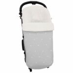 3218 Sacos de Silla Cris Piqué Gris Bordado Estrellas Crudo