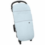 3250 Sacos de Silla Leslie Piqué Jaretas Celeste Puntilla y Topitos Gris