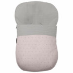 1332 Sacos Grupo Cero Ariel Piqué Rosa Bordado Estrellitas Gris
