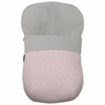 1403 Sacos Grupo Cero Remy Polipiel Rosa Bordado Topitos Gris