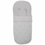 3219 Sacos de Silla Cris Piqué Gris Bordado Estrellas Gris