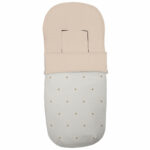 3267 Sacos de Silla Mel Polipiel Crudo Bordado Bodoques Tostado