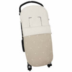 3212 Sacos de Silla Cris Piqué Camel Bordado Estrellas Crudo