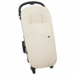 3248 Sacos de Silla Leslie Piqué Jaretas Camel Puntilla y Topitos Crudo