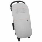 3256 Sacos de Silla Leslie Piqué Jaretas Gris Puntilla y Topitos Rosa