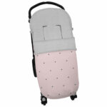 3273 Sacos de Silla Mel Polipiel Rosa Bordado Bodoques Gris