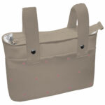 1025 Bolsos Mel Polipiel Tostado Bordado Bodoques maquillaje