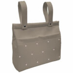 1031 Bolsos Jade Polipiel Tostado Bordado Estrellas Rosa