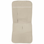 0218 Fundas Silla Alex-Leslie Piqué Jaretas Tostado Puntilla y Topitos Blanco