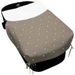 5145 Sacos de Capazo con Colcha Jade Polipiel Tostado Bordado Estrellas Blanco