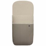 3676 Sacos para Capazo Alex Polipiel Jaretas Tostado Puntilla y Topitos Blanco