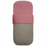 3653 Sacos para Capazo Mel Polipiel Tostado Bordado Bodoques Maquillaje