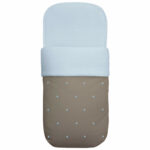 3656 Sacos para Capazo Jade Polipiel Tostado Bordado Estrellas Celeste