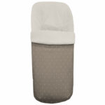 3356 Sacos de Silla Remy Polipiel Tostado Bordado Topitos Crudo