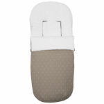 3350 Sacos de Silla Joss Polipiel Tostado Bordado Estrellitas Blanco