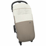 3363 Sacos de Silla Alex Polipiel Jaretas Tostado Puntilla y Topitos Tostado