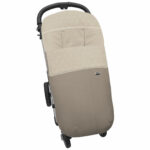3367 Sacos de Silla Alex Polipiel Jaretas Tostado Puntilla y Topitos Crudo