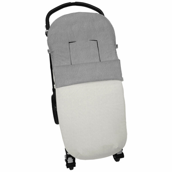 Saco para silla en tejido impermeable modelo universal diseño Alaska crudo con el interior en pelo color gris