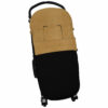 Saco para silla en tejido impermeable modelo universal diseño Alaska negro con el interior en pelo color ocre