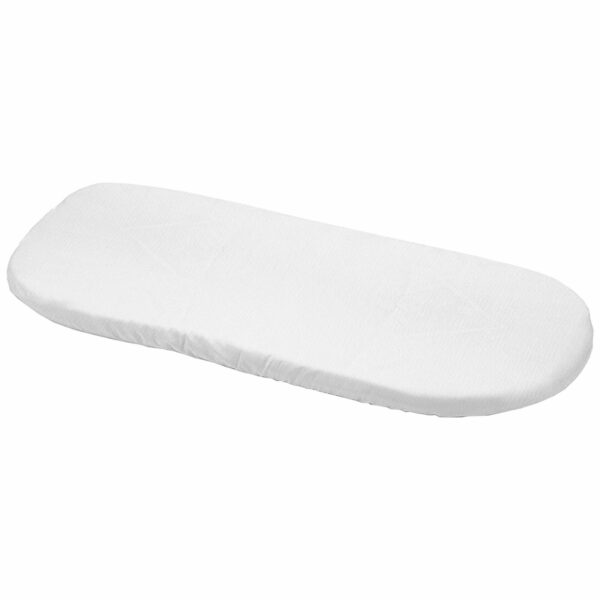 Bajera universal para capazo en tejido bambula de plumeti blanco