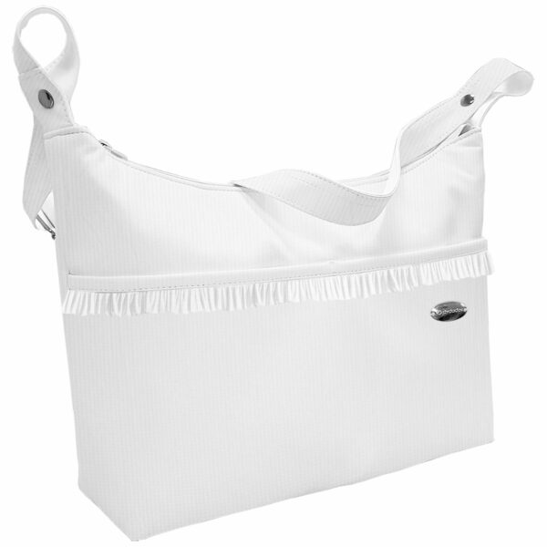 Bolso para silla modelo barco en tejido bambula Blanco