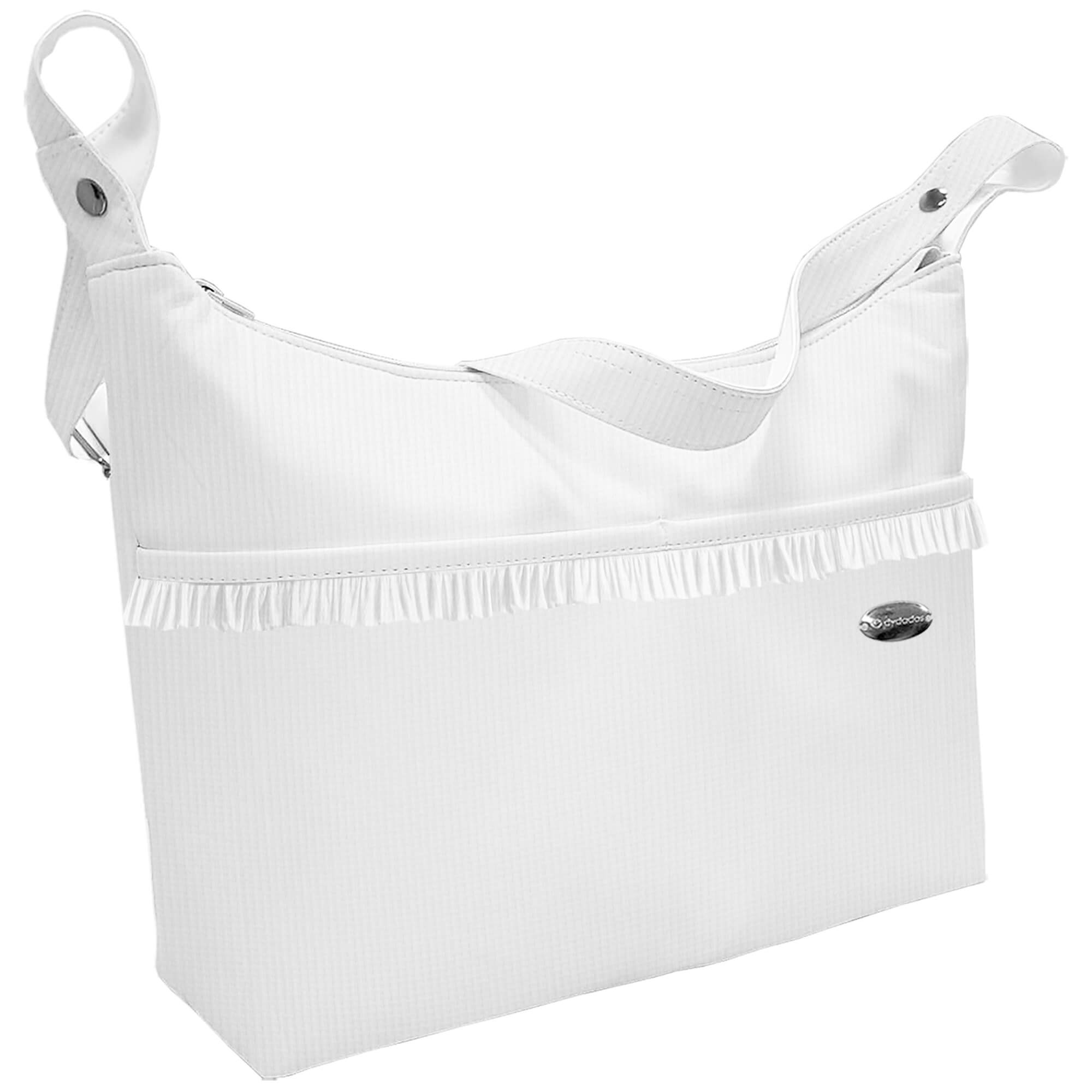 Bolso barco bambula Blanco Bolso para silla modelo barco en tejido bambula Blanco