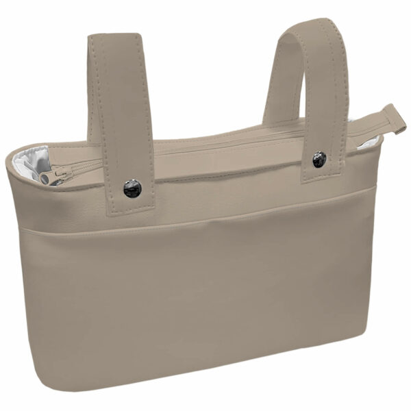 Bolso modelo Organizador en tejido polipiel tostado