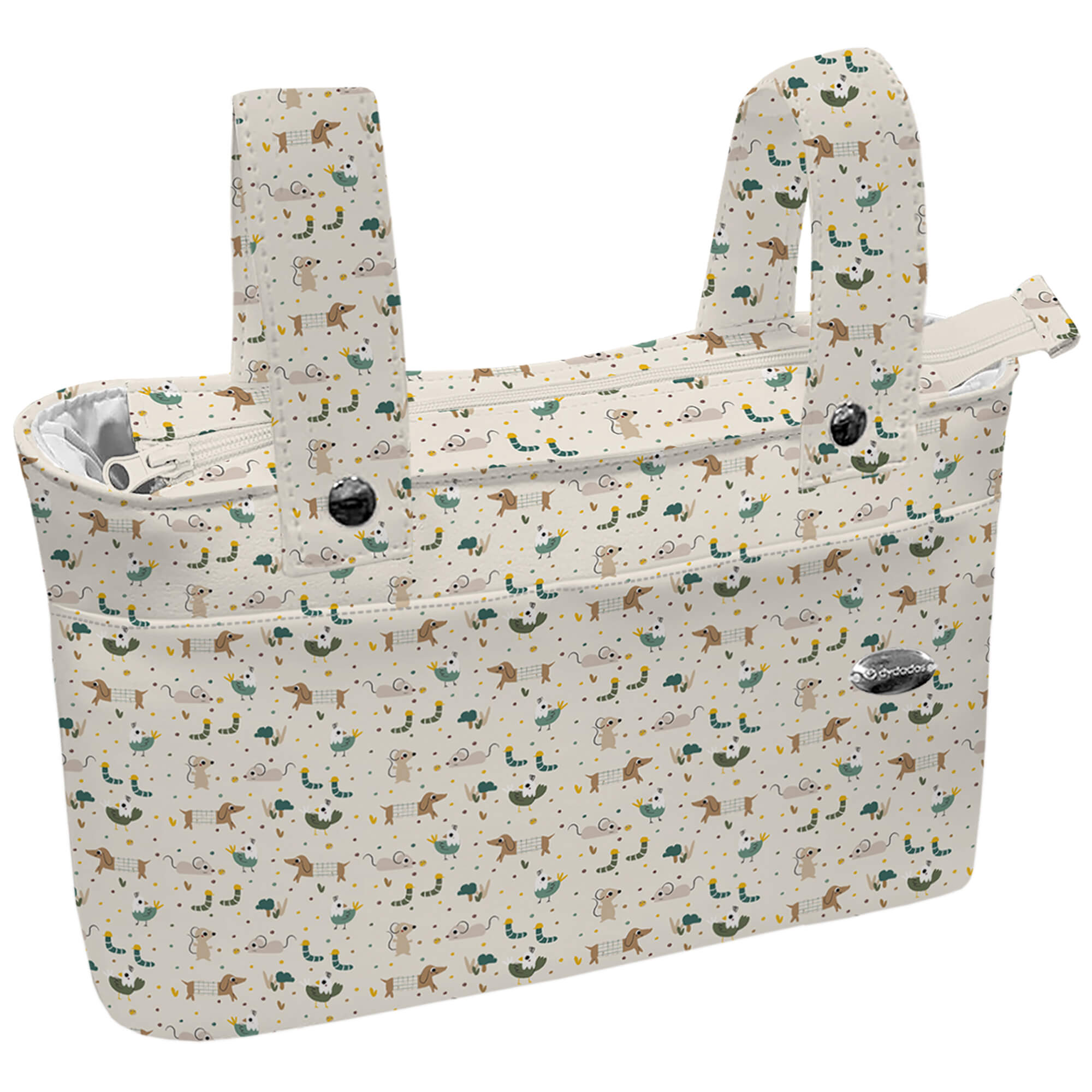 Bolso organizador Yago Bolso para silla modelo organizador en tejido impermeable estampado Yago