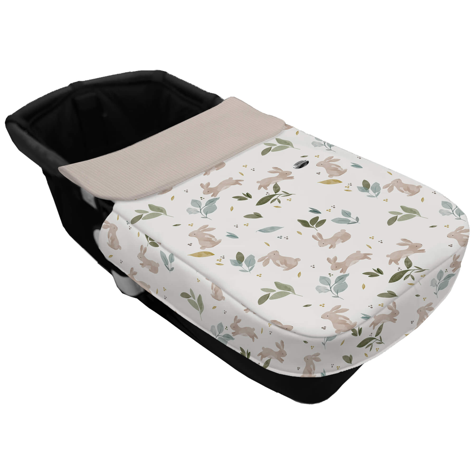 Colcha cinturón Uriel tostado Colcha para capazo con cinturón Uriel tostado