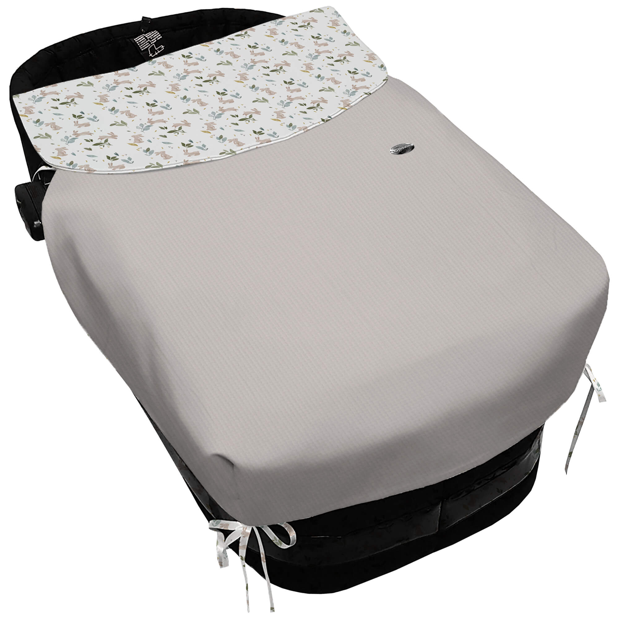 Colcha lazos Altea tostado Colcha para capazo con lazos Altea tostado