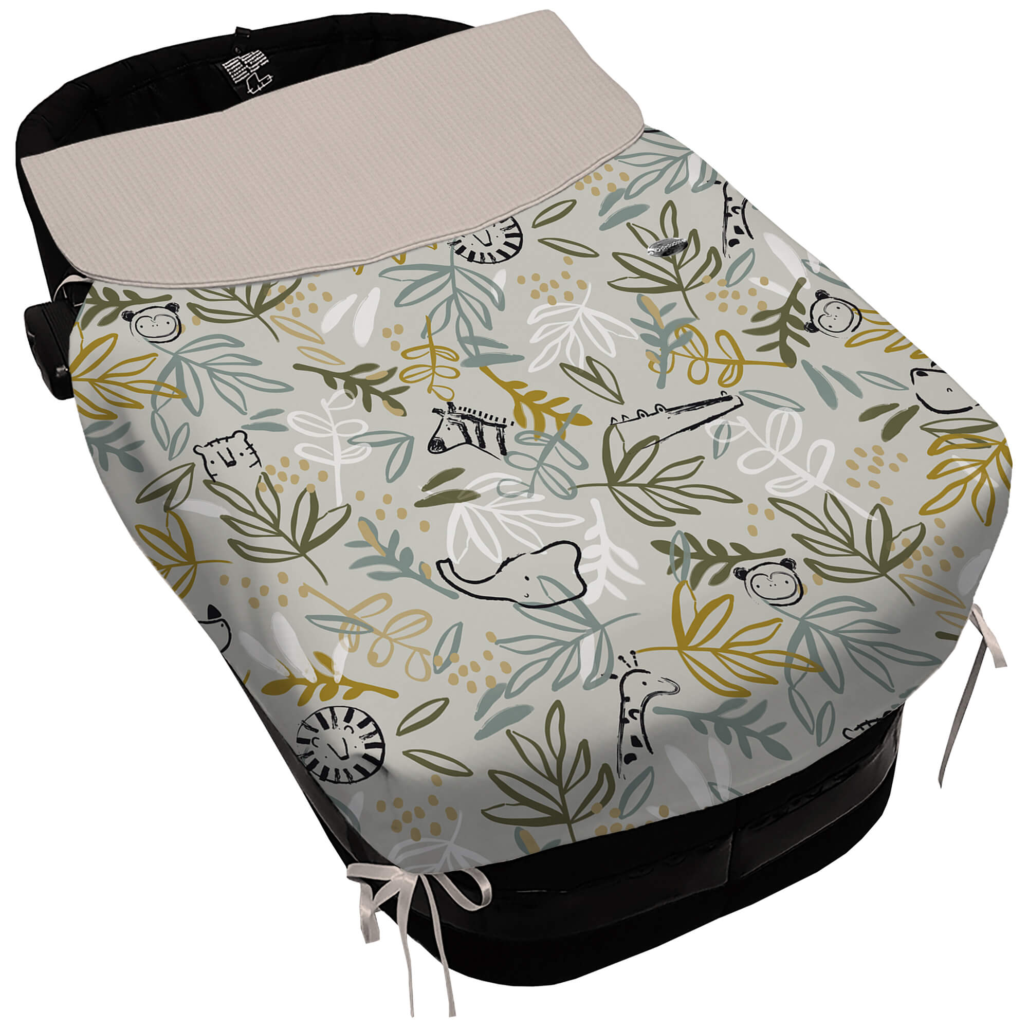 Colcha lazos Marco tostado Colcha para capazo con lazos Marco tostado