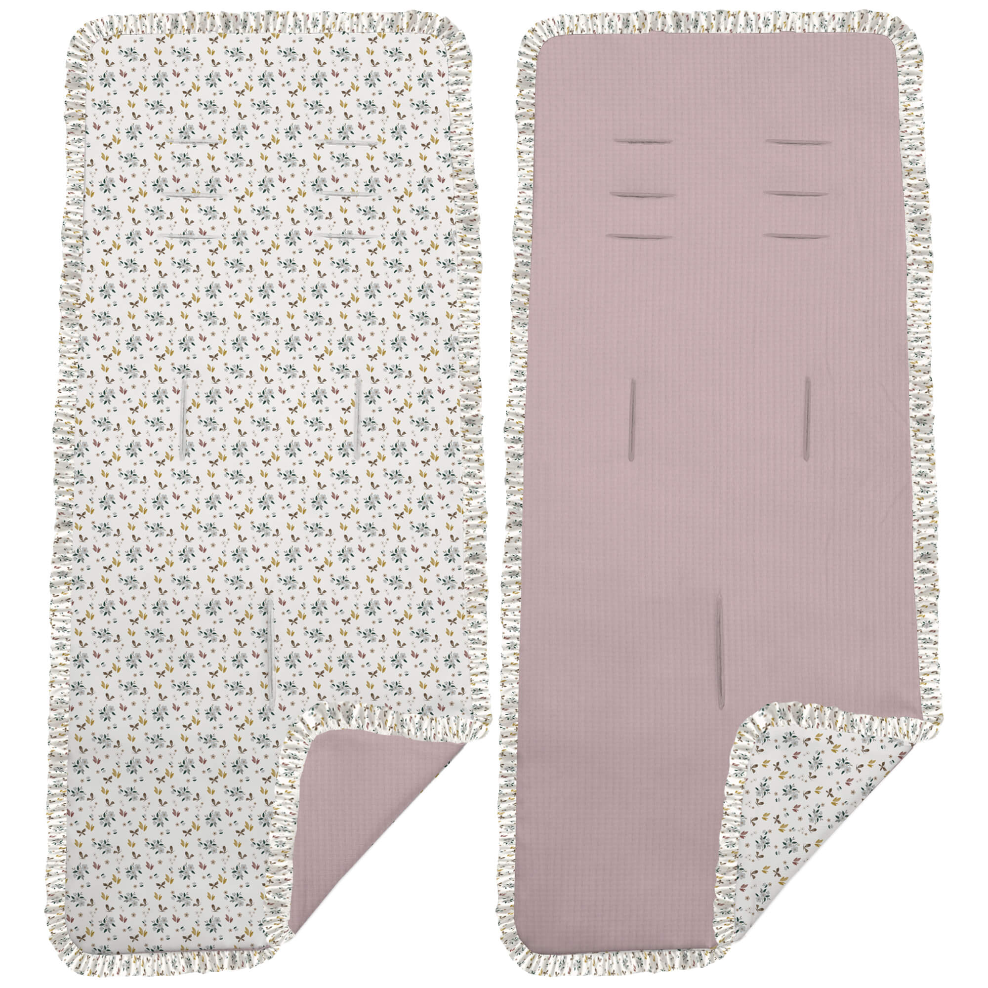 Colchoneta reversible Zoe rosa Colchoneta para silla reversible Zoe rosa