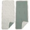 Colchoneta para silla reversible Zoe verde