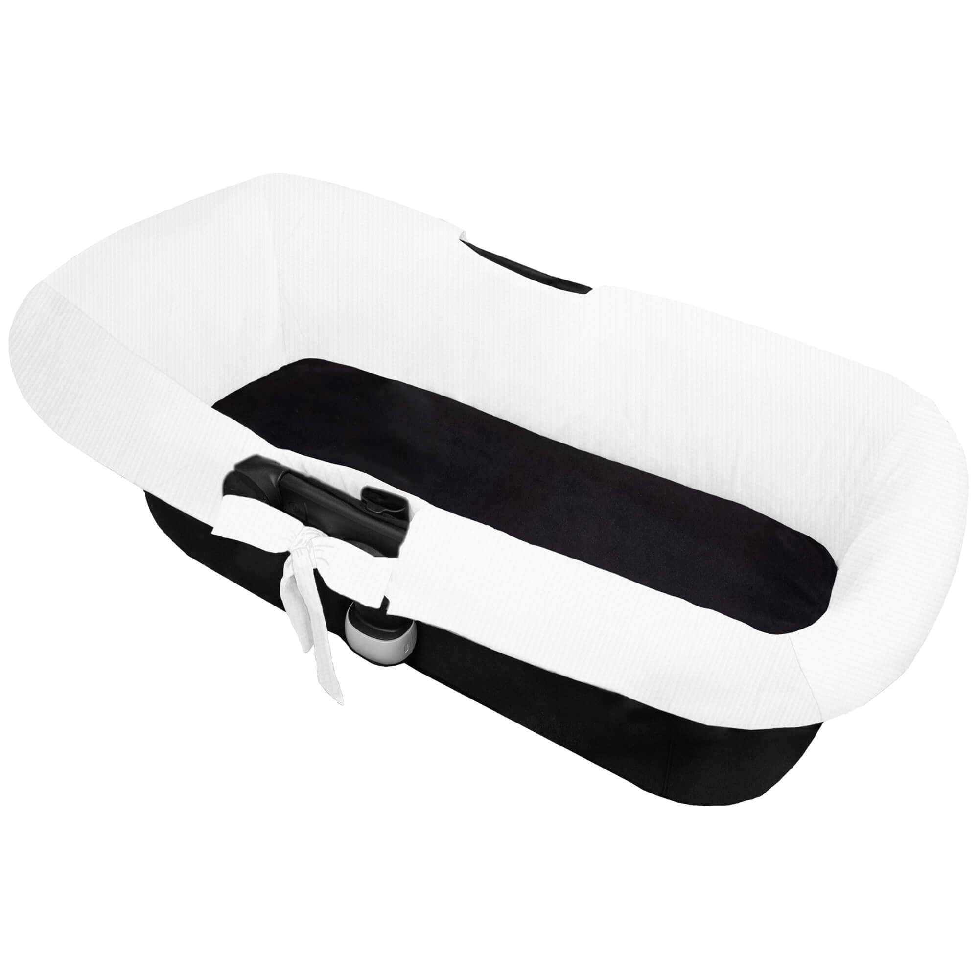 Interior de capazo lazadas sin volante bambula Blanco Interior para capazo modelo lazadas sin volante bambula Blanco