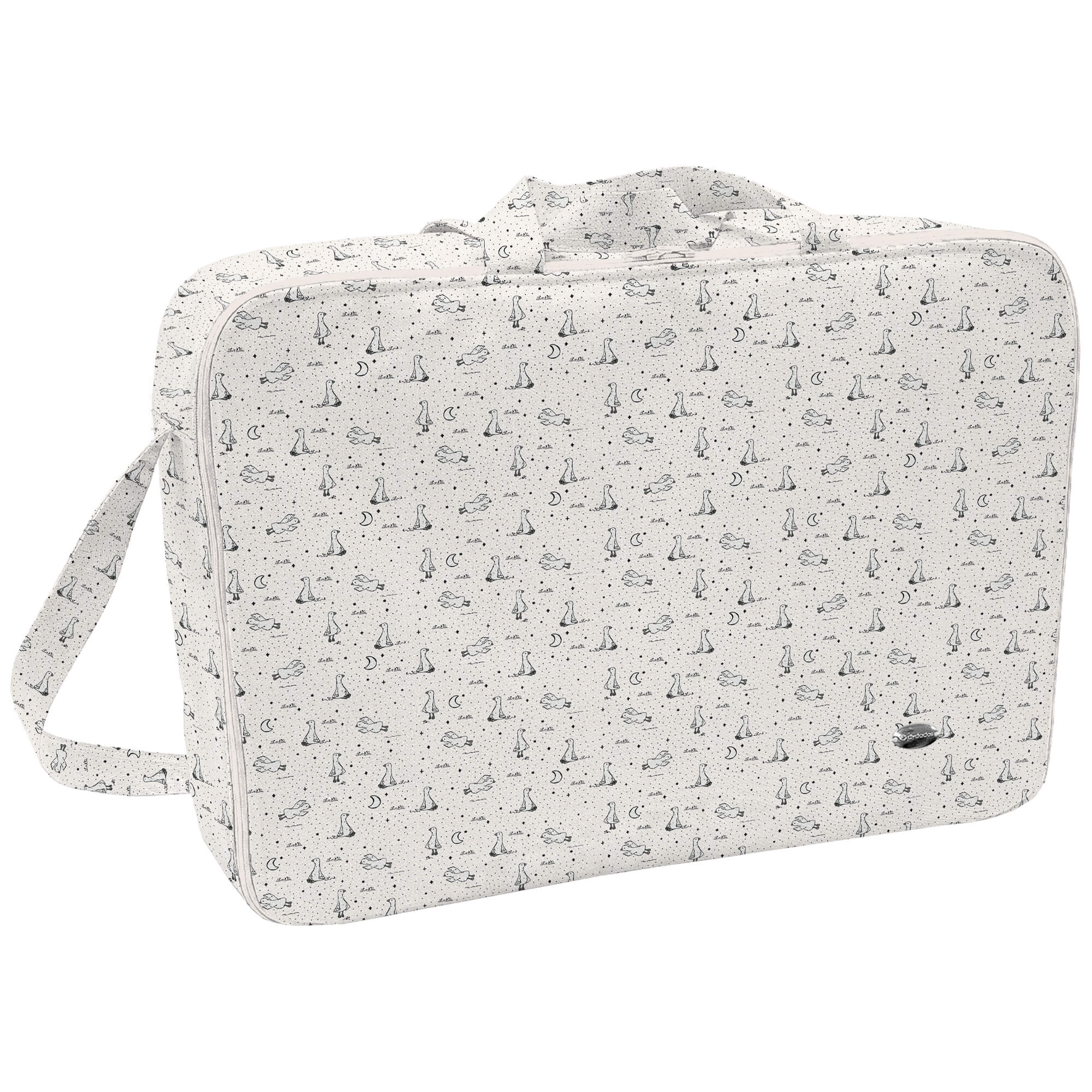 Maleta tejido estampado Siena Gris Maleta en tejido estampado Siena Gris. Para el interior tejido blanco impermeable.