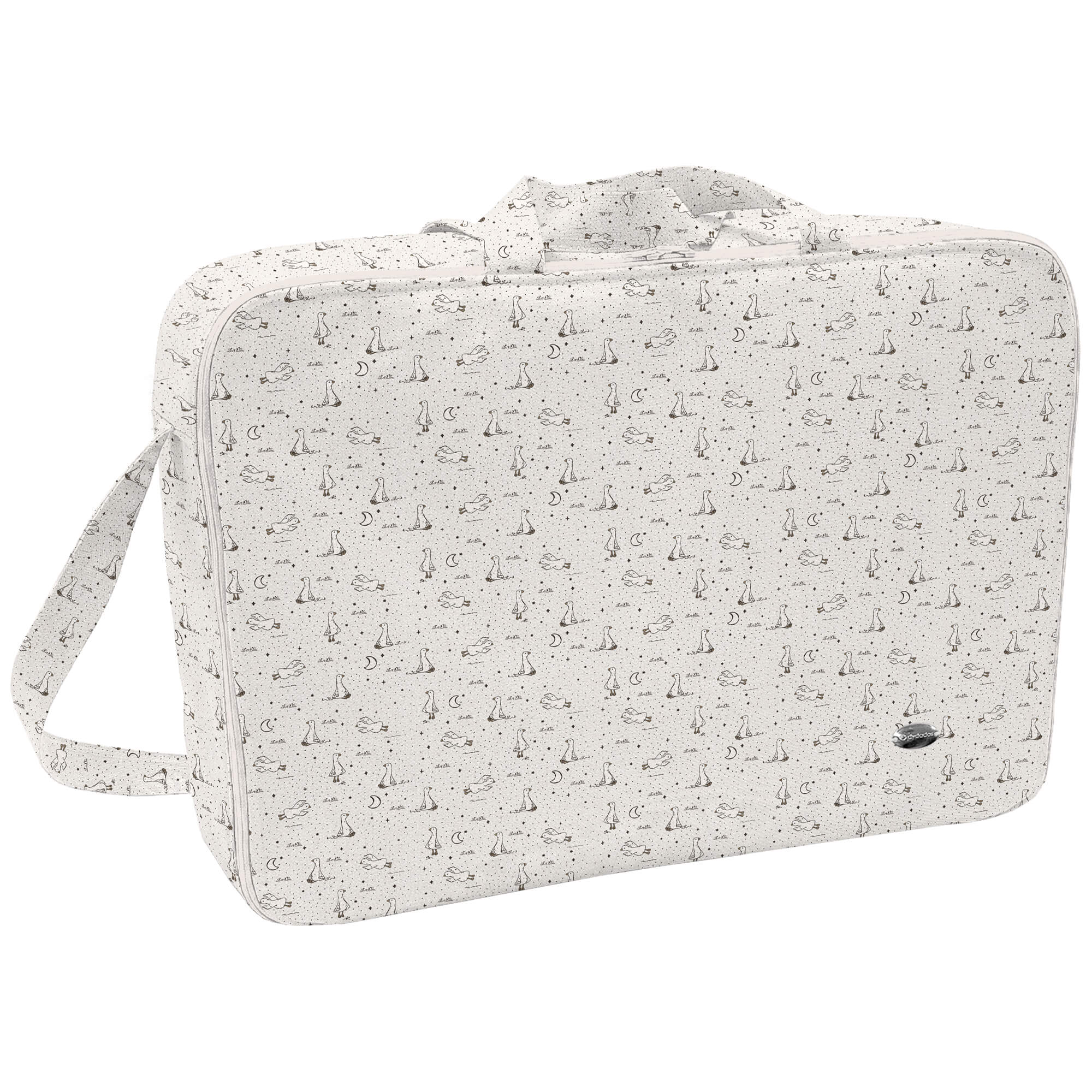Maleta tejido estampado Siena Tostado Maleta en tejido estampado Siena Tostado. Para el interior tejido blanco impermeable.