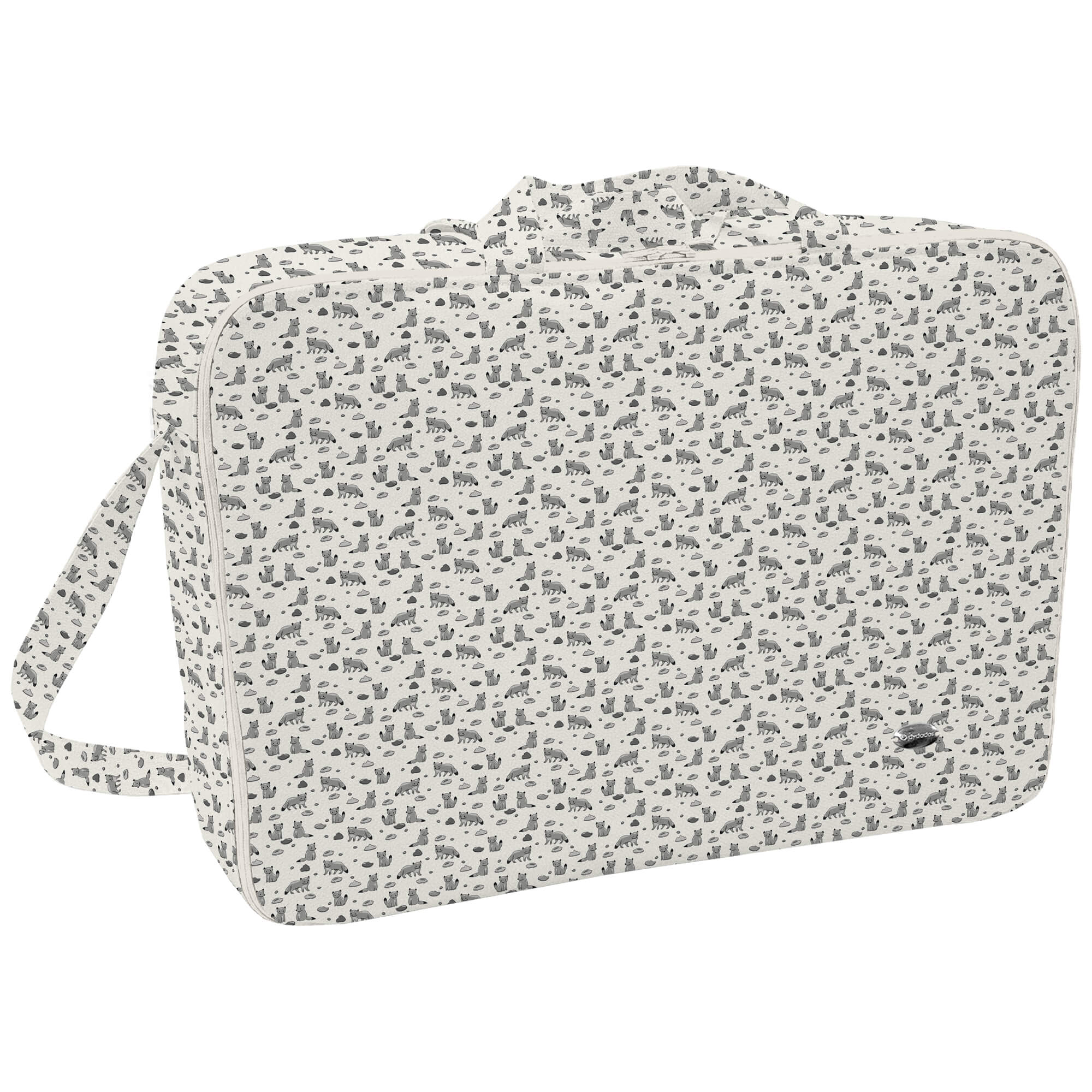 Maleta polipiel estampada Capazo Lyon Maleta en tejido polipiel estampada Capazo Lyon. Para el interior tejido blanco impermeable.