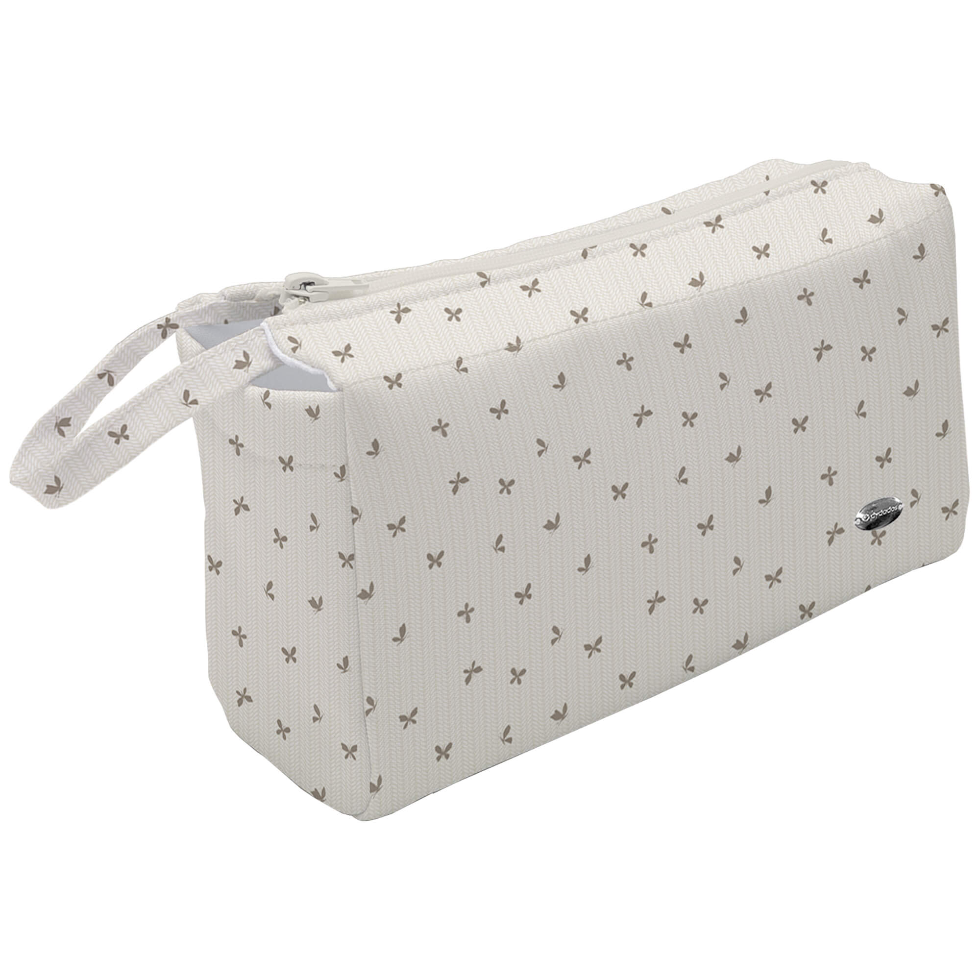 Neceser Indra tostado Neceser para el bebé en tejido impermeable estampado Indra tostado