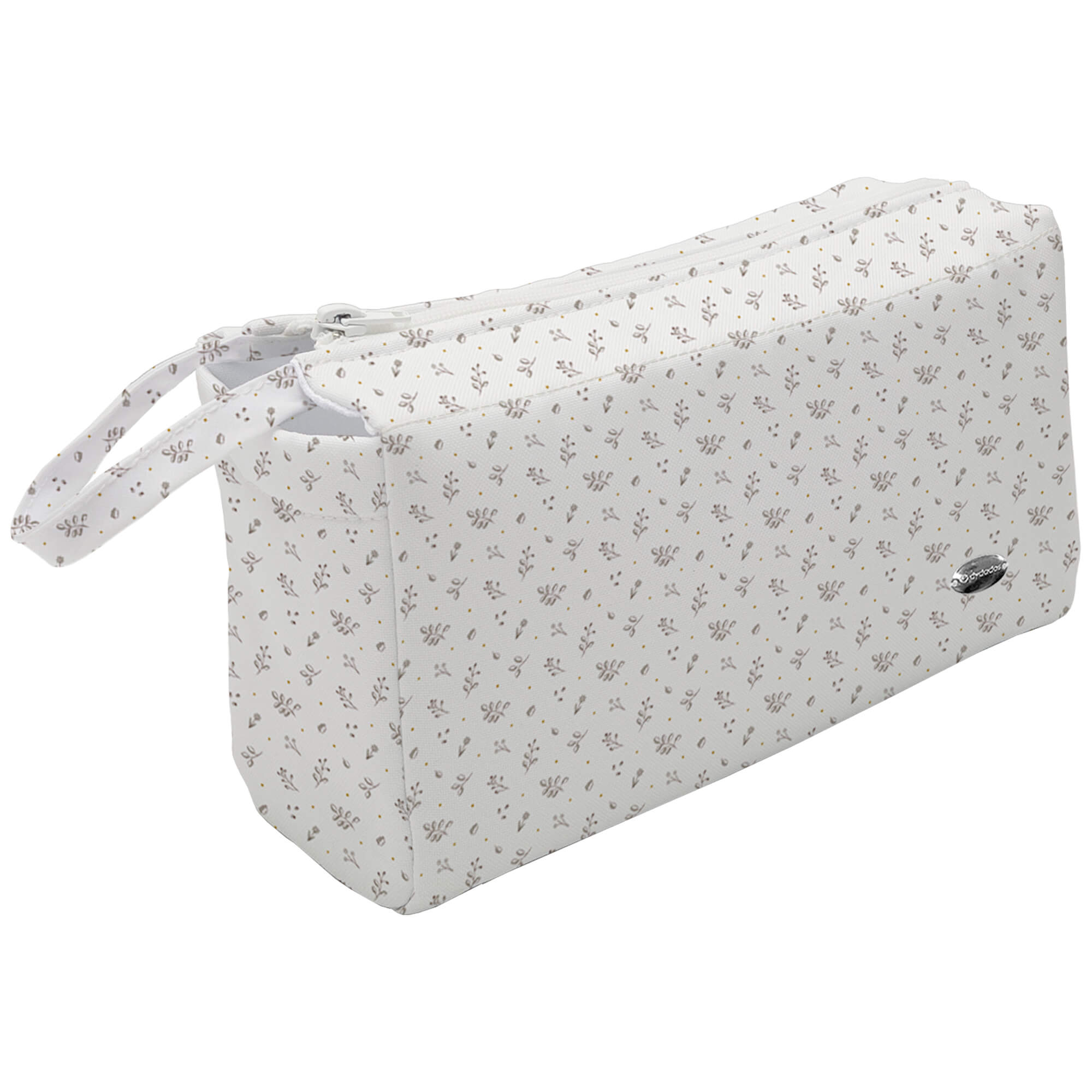 Neceser Luan tostado Neceser para el bebé en tejido impermeable estampado Luan tostado