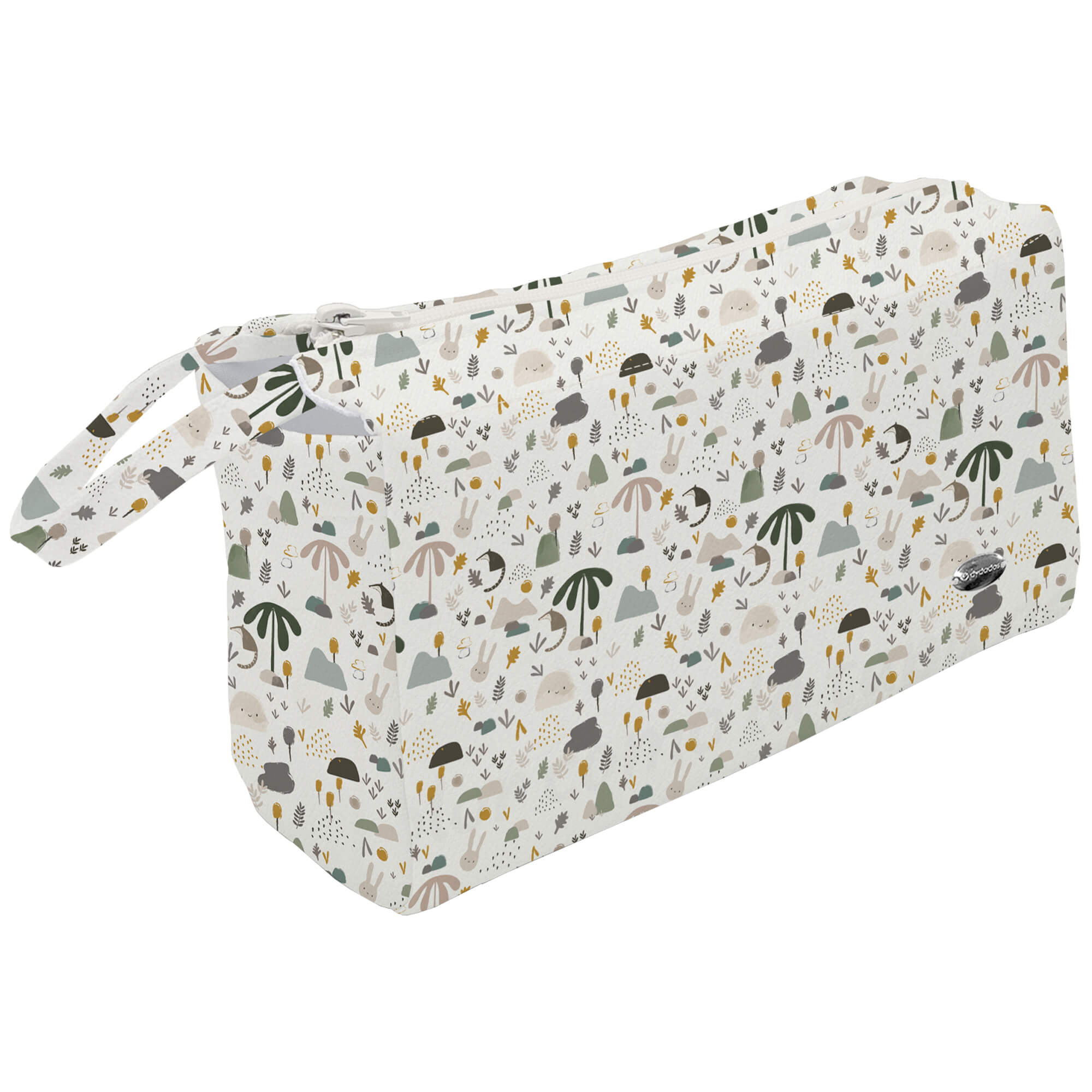 Neceser polipiel estampada Creta Neceser en tejido polipiel estampada Creta. Para el interior tejido blanco impermeable.