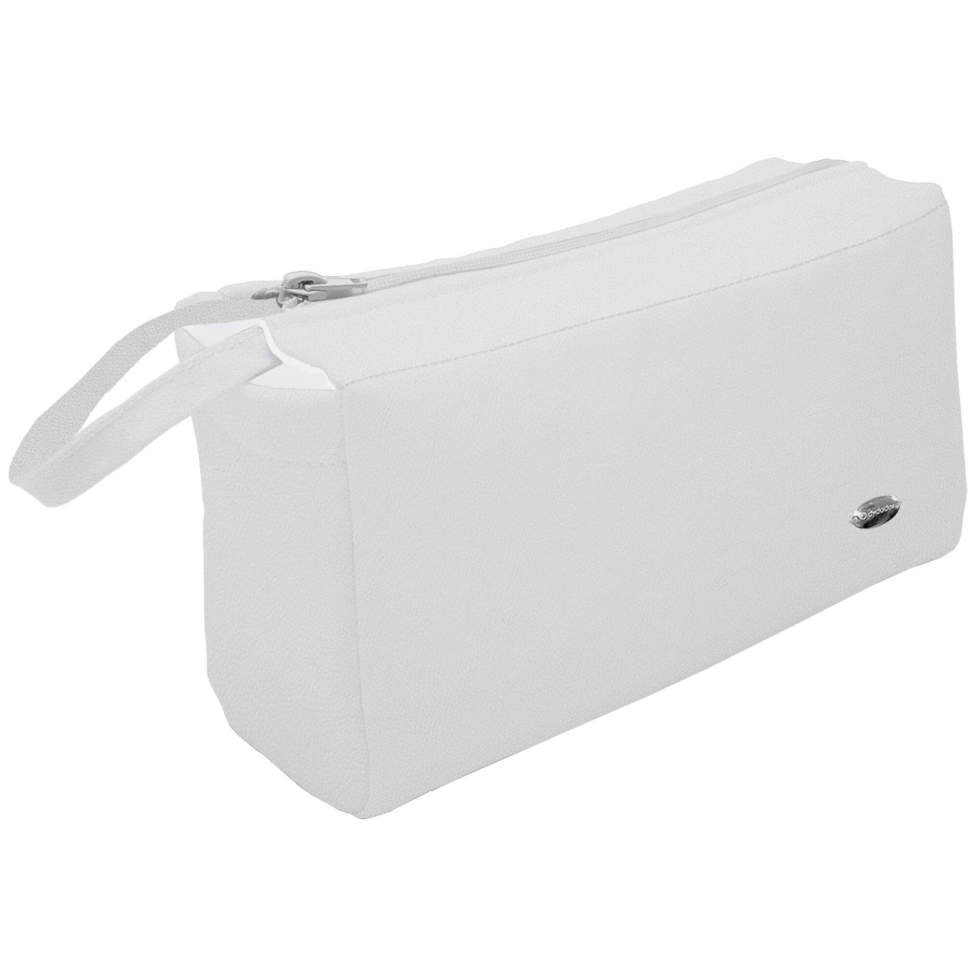 Neceser en tejido polipiel gris