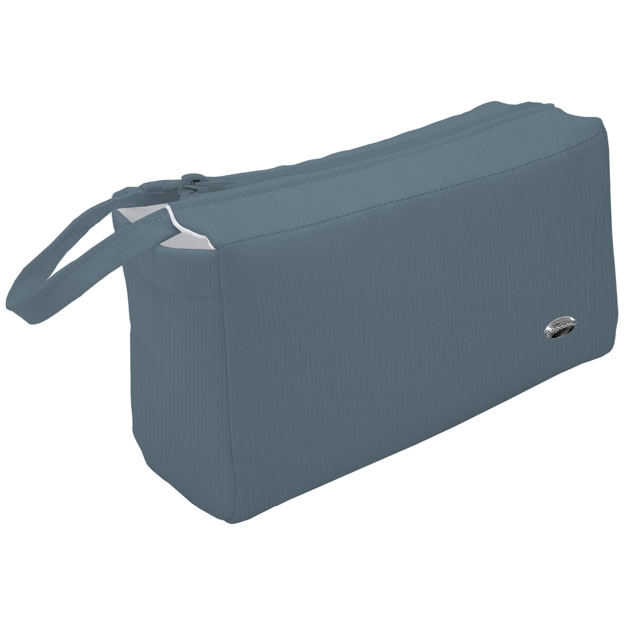 Neceser serker azul Neceser para el bebé en tejido serker de algodón color azul