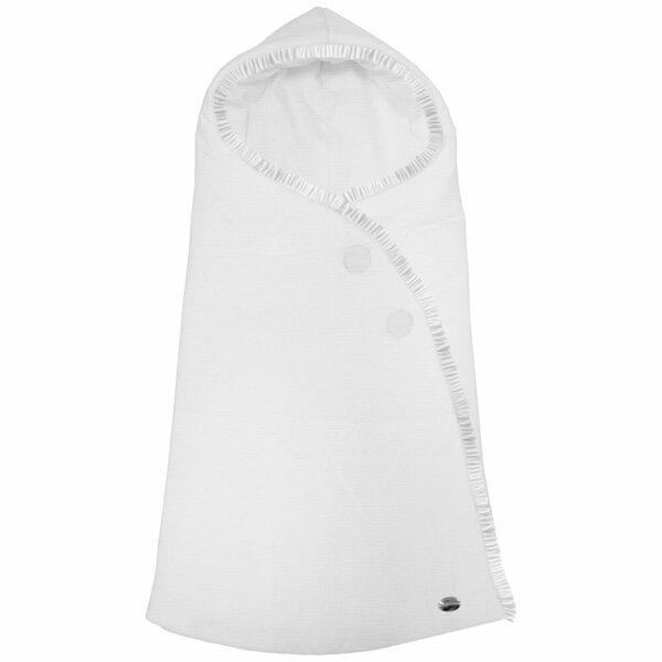 Saco para capazo modelo capucha bambula plumeti Blanco