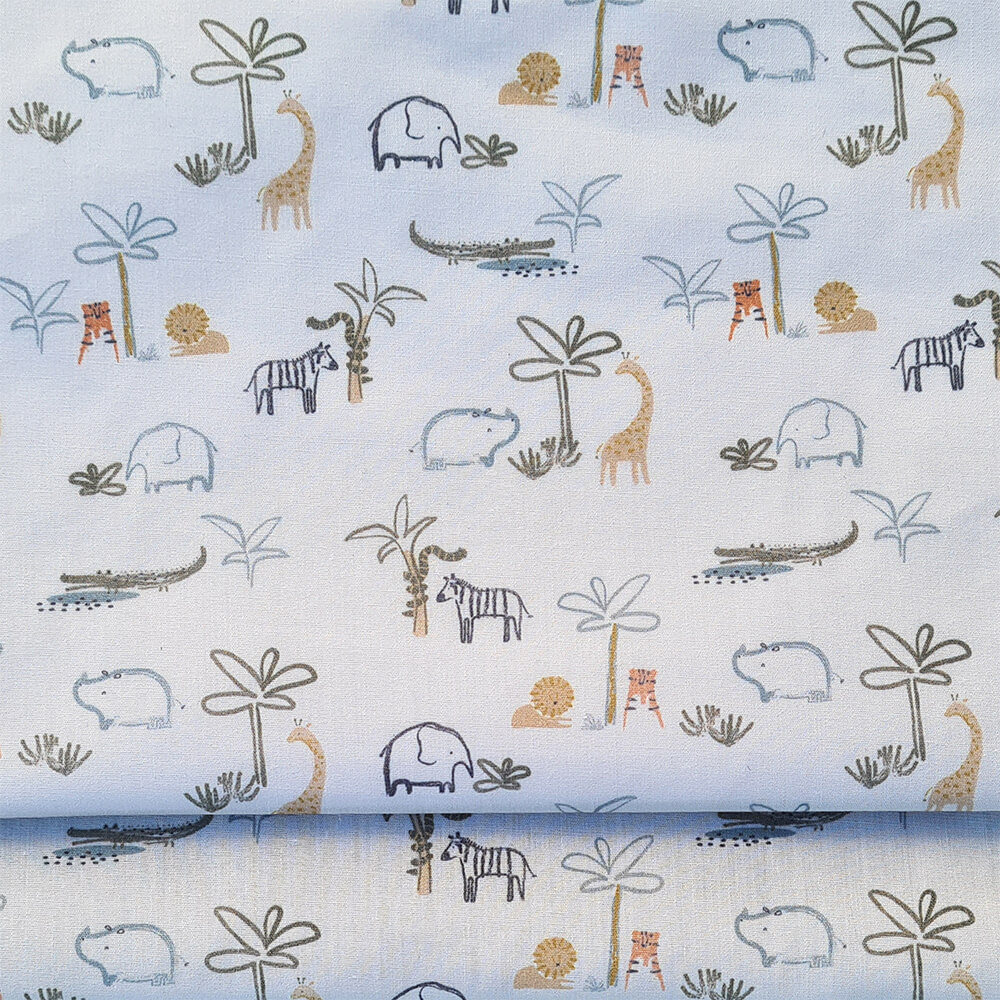 zeus-detalle-funda por un lado en batista estampada y por el otro en piqué de algodón