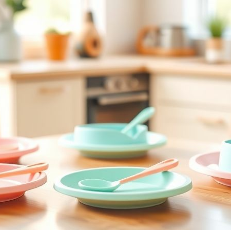 Cubiertos y Platos Bebé: Guía Completa Padres