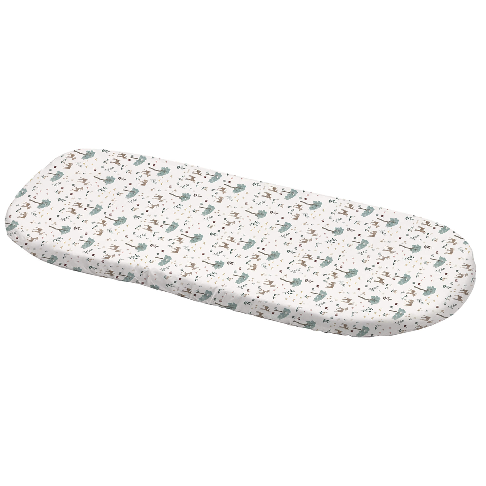 Bajera para colchón de capazo en tejido estampado Benny y Bambi Bajera para colchón de capazo en tejido estampado diseño Benny y Bambi