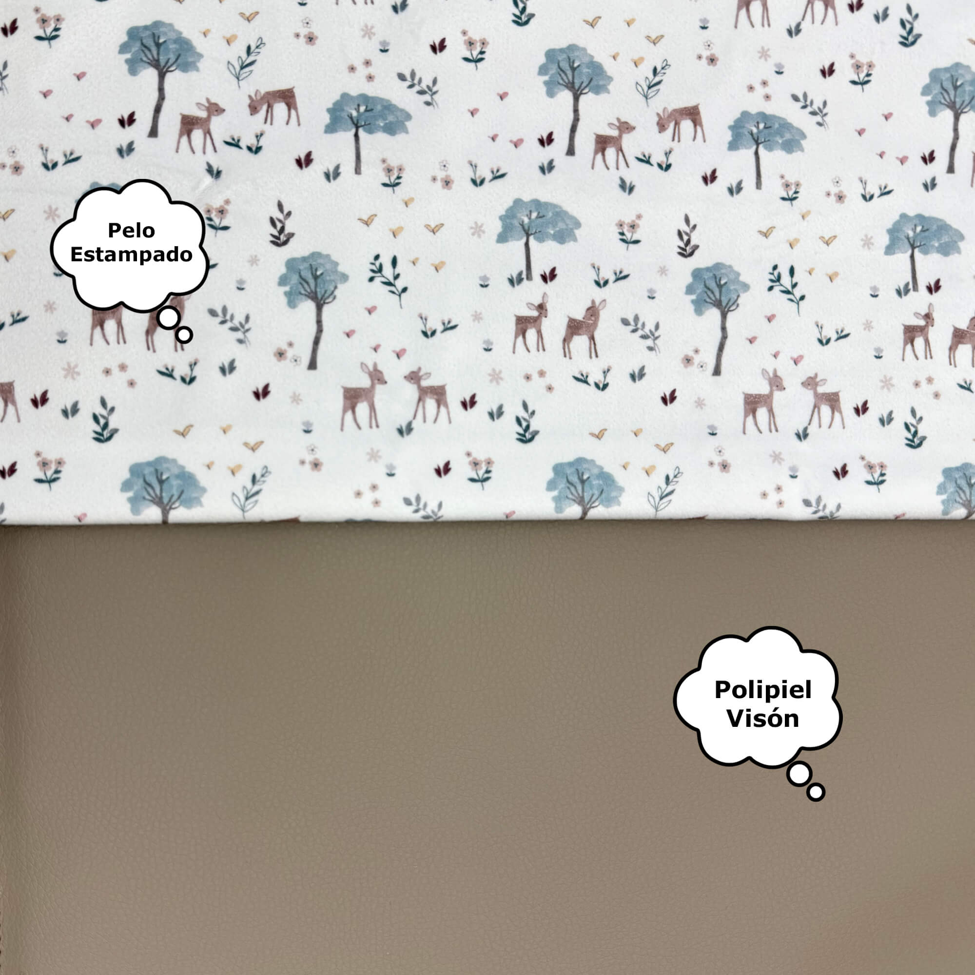 bambi-pelo-polipiel-vison en el interior pelo colección Bambi